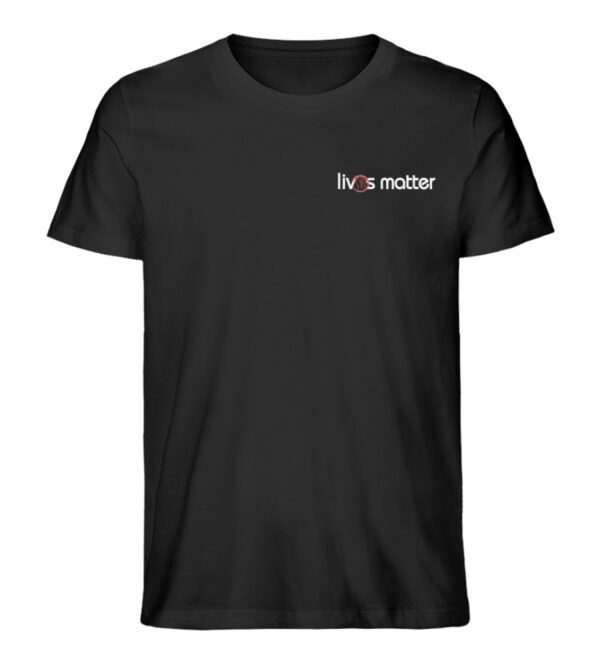 Lives Matter Logo in weiß - Herren Premium Organic Shirt-16