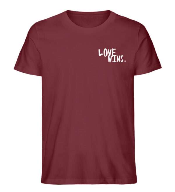 Love Wins.  - Herren Premium Organic Shirt – Bild 2