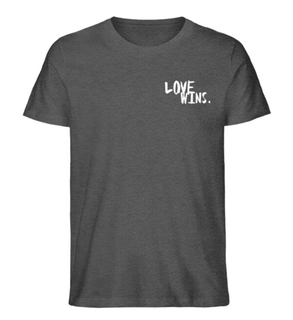 Love Wins.  - Herren Premium Organic Shirt – Bild 3