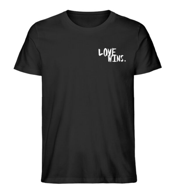 Love Wins.  - Herren Premium Organic Shirt