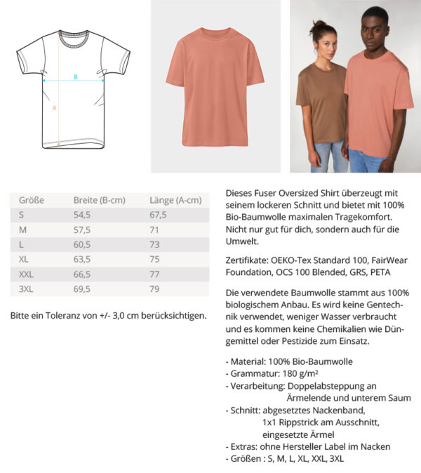 Lives Matter - Schriftzug in schwarz  - Organic Oversized Shirt ST/ST – Bild 2