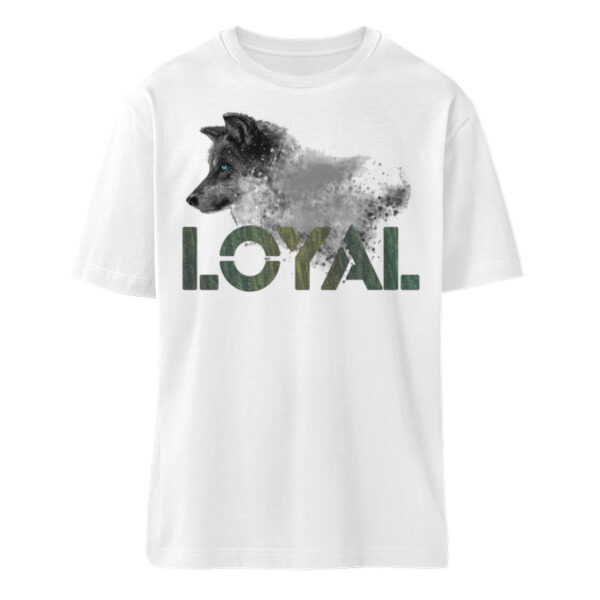 Loyal Wolf - Wood - Organic Oversized Shirt ST/ST-3