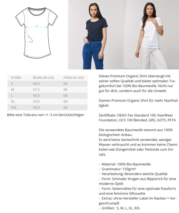 Lives Matter - Schriftzug in weiß  - Damen Organic Shirt – Bild 3