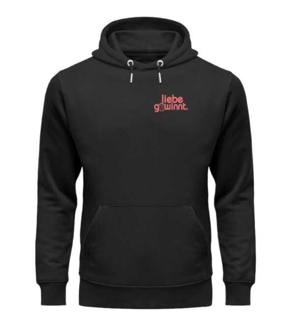 Liebe gewinnt. - red  - Unisex Organic Hoodie