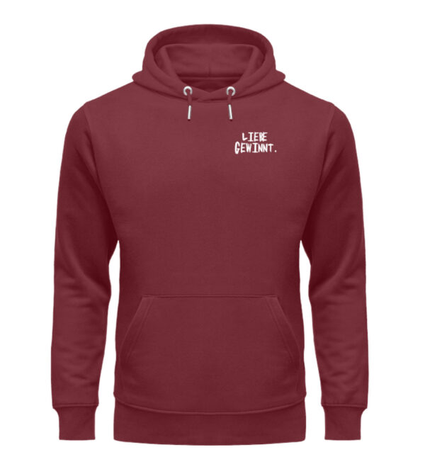 Liebe gewinnt.  - Unisex Organic Hoodie – Bild 2