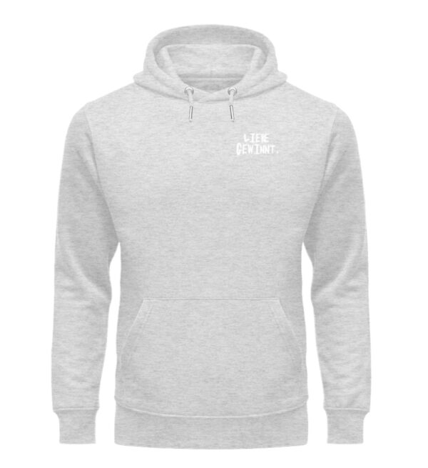 Liebe gewinnt.  - Unisex Organic Hoodie – Bild 3