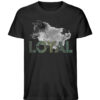Loyal Wolf - Wood  - Herren Premium Organic Shirt – Bild 2