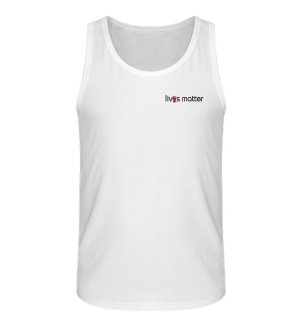 Lives Matter Logo in schwarz - Herren Organic Tank-Top