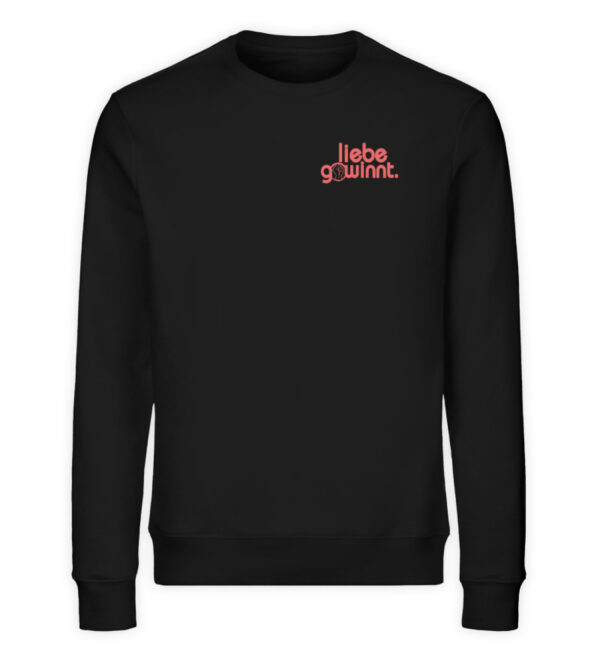 Liebe gewinnt. - red  - Unisex Organic Sweatshirt