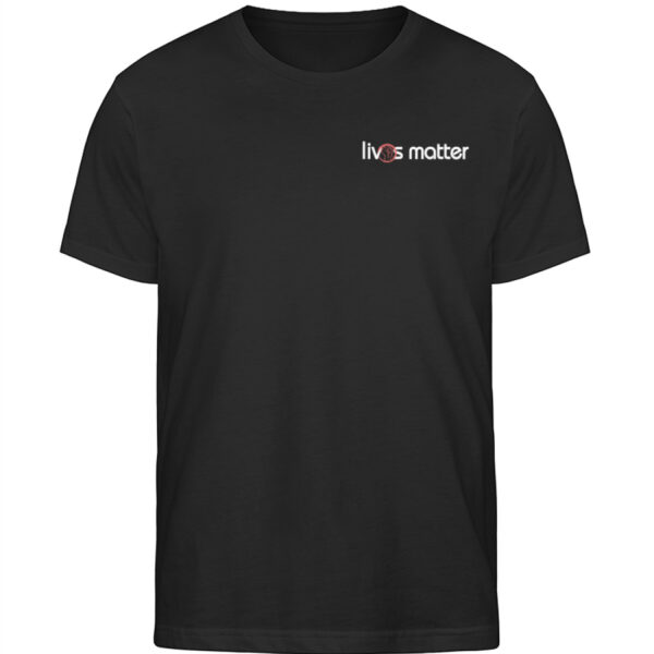 Lives Matter Logo in weiß - Herren Organic Shirt-16