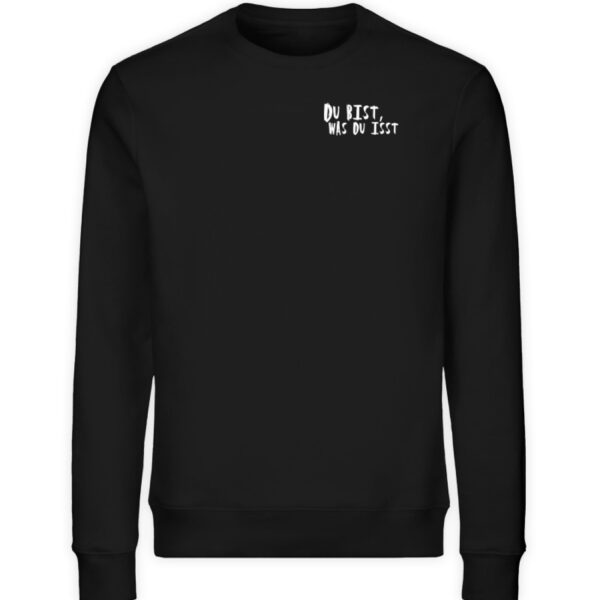 Du bist, was du isst - Unisex Organic Sweatshirt-16