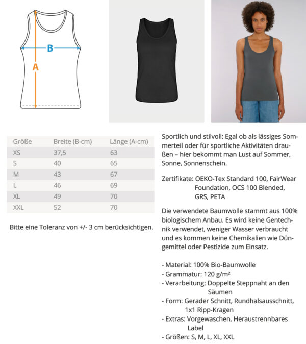 There is no Planet B.  - Damen Premium Organic Tanktop ST/ST – Bild 4