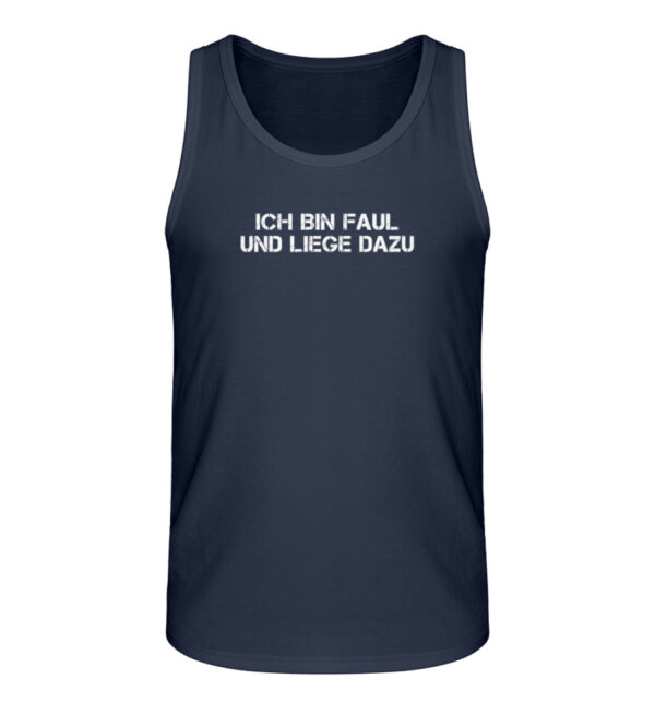 Ich bin faul und liege dazu - Herren Organic Tank-Top-6887