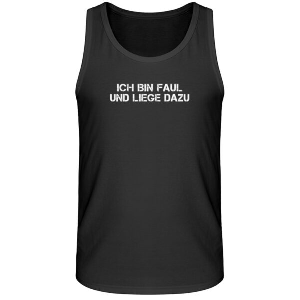 Ich bin faul und liege dazu - Herren Organic Tank-Top-16