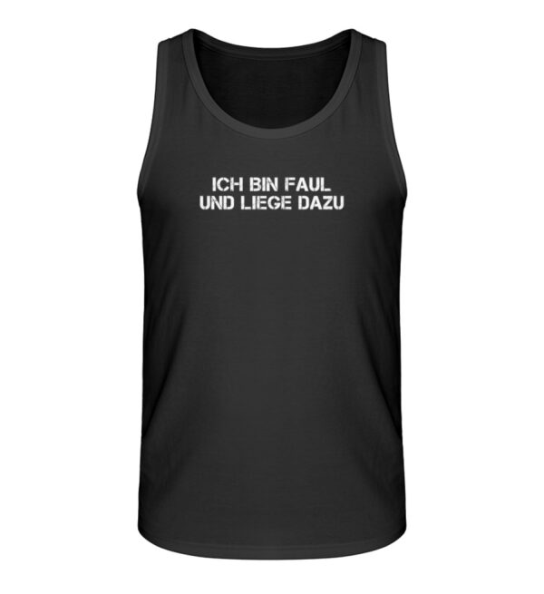 Ich bin faul und liege dazu - Herren Organic Tank-Top-16