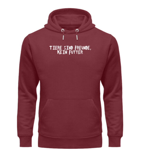 Tiere sind Freunde, kein Futter - Unisex Organic Hoodie-6883