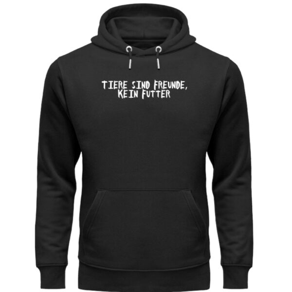 Tiere sind Freunde, kein Futter - Unisex Organic Hoodie-16