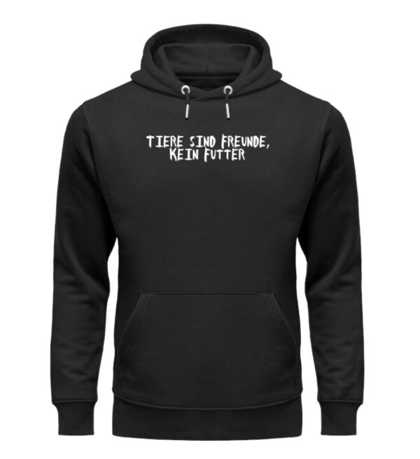 Tiere sind Freunde, kein Futter - Unisex Organic Hoodie-16