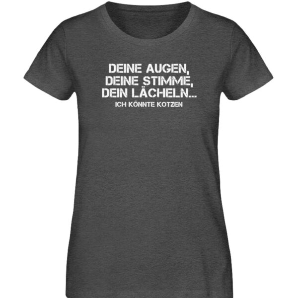 Ich könnte kotzen - Damen Organic Melange Shirt-6898