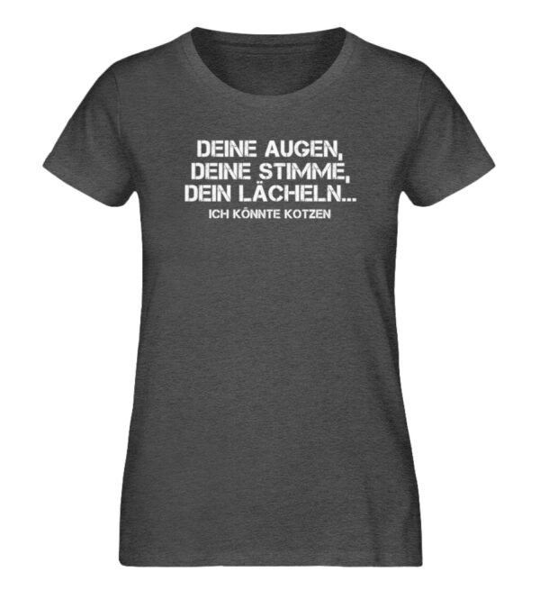 Ich könnte kotzen - Damen Organic Melange Shirt-6898