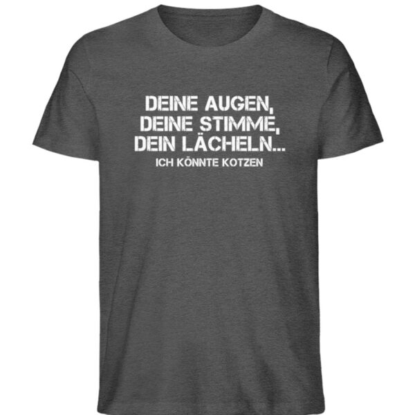 Ich könnte kotzen - Herren Organic Melange Shirt-6898