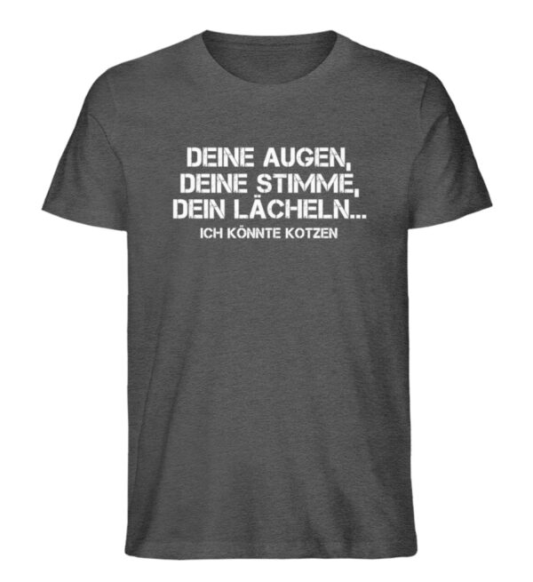 Ich könnte kotzen - Herren Organic Melange Shirt-6898