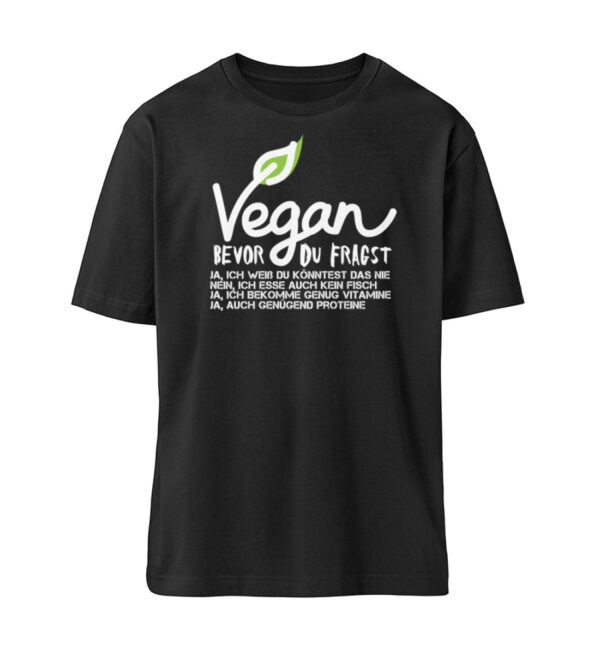 Vegan - Bevor du fragst  - Organic Relaxed Shirt ST/ST