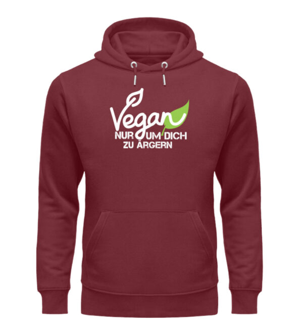 Vegan - Nur um dich zu ärgern  - Unisex Organic Hoodie – Bild 2